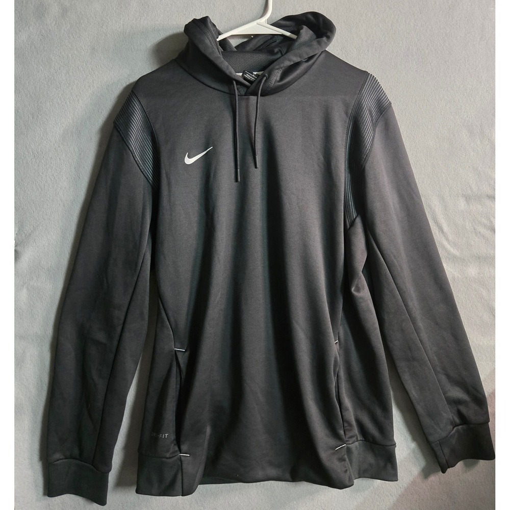 Nike Dri-FIT Mens Black Training Hoodie Pullover Sweatshirt Large L